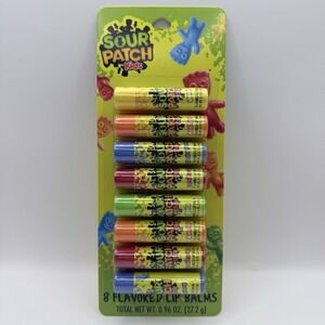 Sour Patch Kids 8 Flavored Lip Balms Assorted Pack 0.96 oz.